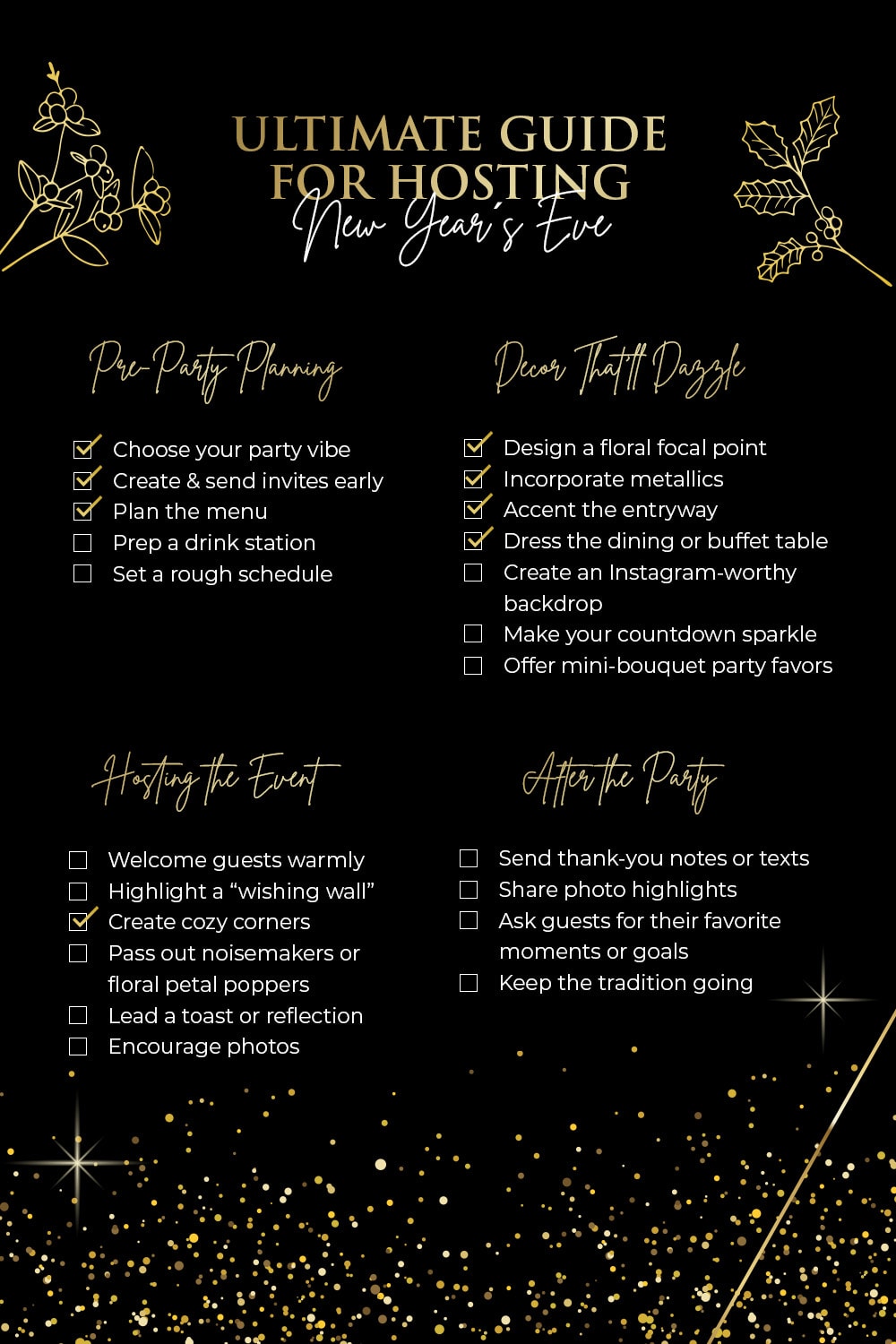 Ultimate Guide for Hosting New Year's Eve