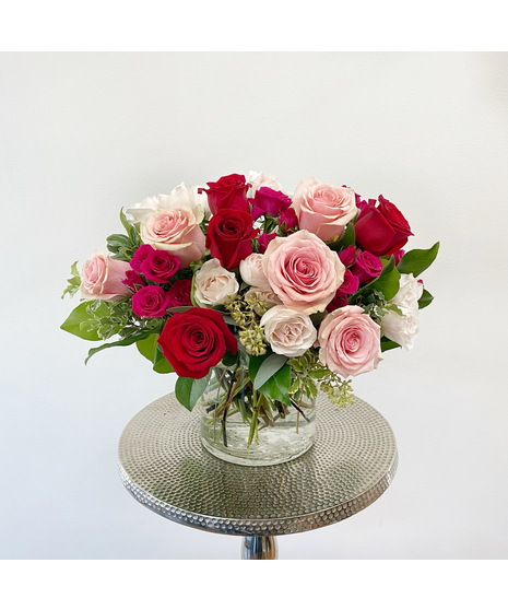 Mixed Spray Rose Vase