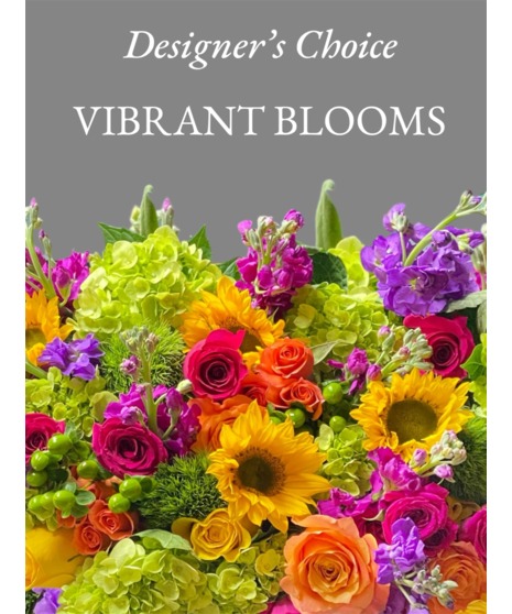 Floral closeup with text that reads 