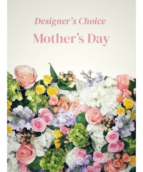 Floral closeup with text that reads 