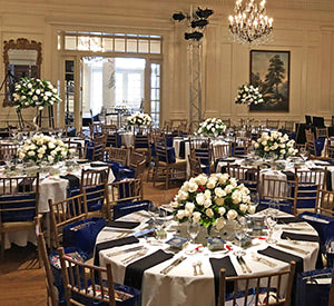 Various centerpieces and standing arrangements to suit a wedding reception